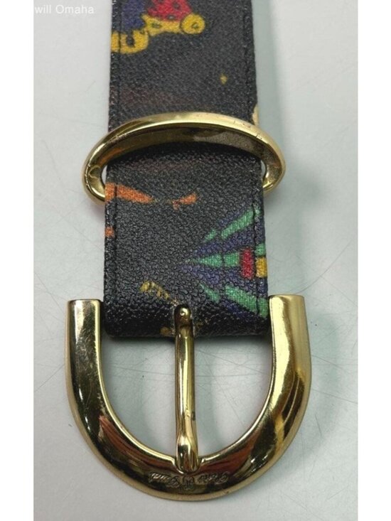 Vintage PIERO GUIDI Women\'s Magic Circus Leather Belt Made in ITALY Size Small main image 8